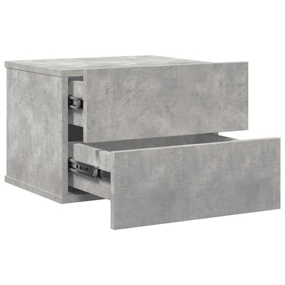 801061 vidaXL Bedside Cabinet Concrete Grey 40x30x30 cm Engineered Wood