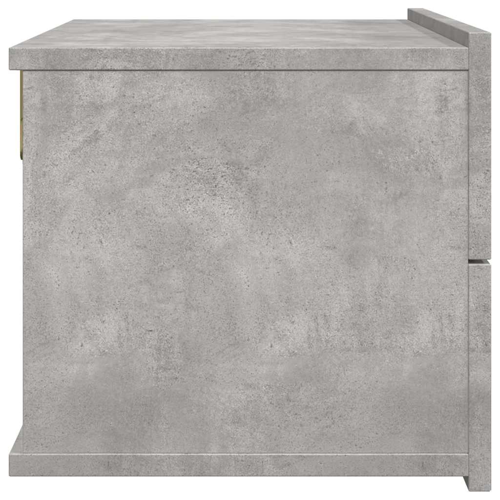 801062 vidaXL Bedside Cabinets 2 pcs Concrete Grey 40x30x30 cm Engineered Wood