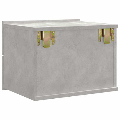 Bedside Cabinets 2 pcs Concrete Grey 40x30x30cm Engineered Wood