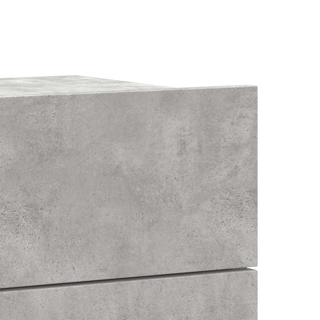 Bedside Cabinets 2 pcs Concrete Grey 40x30x30cm Engineered Wood