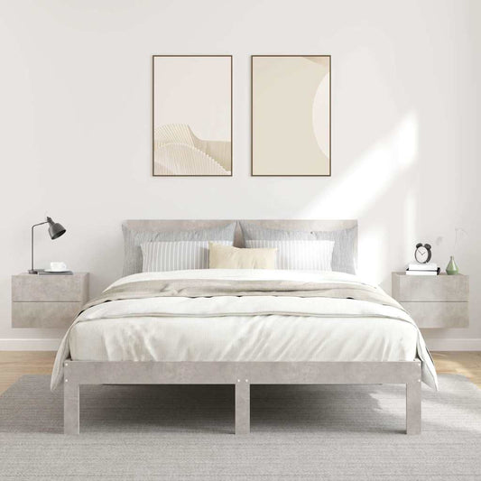 Bedside Cabinets 2 pcs Concrete Grey 40x30x30cm Engineered Wood