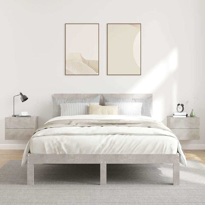 Bedside Cabinets 2 pcs Concrete Grey 40x30x30cm Engineered Wood
