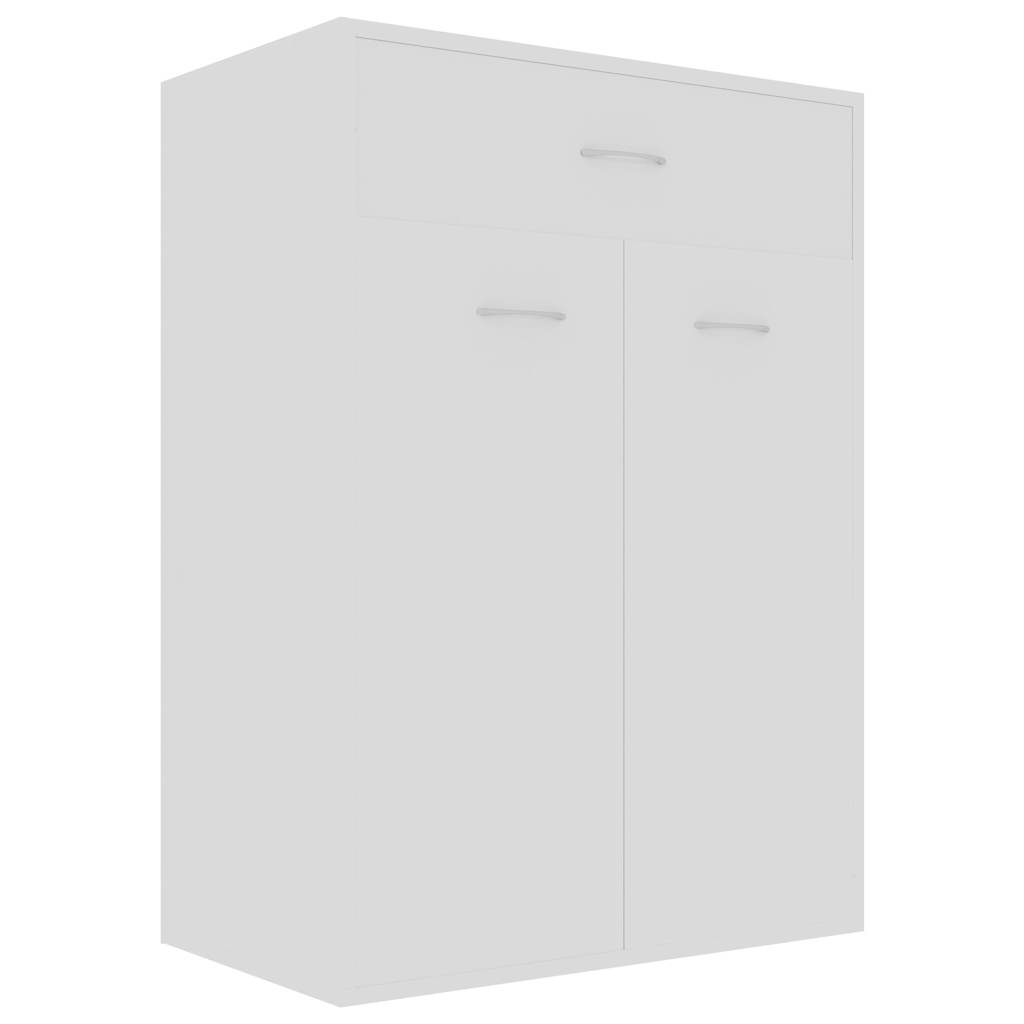 801071 vidaXL Shoe Cabinet White 60x35x84 cm Engineered Wood