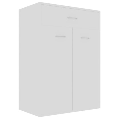 801071 vidaXL Shoe Cabinet White 60x35x84 cm Engineered Wood