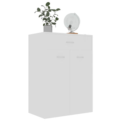 801071 vidaXL Shoe Cabinet White 60x35x84 cm Engineered Wood