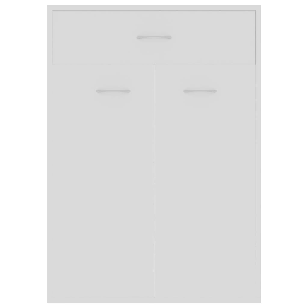801071 vidaXL Shoe Cabinet White 60x35x84 cm Engineered Wood