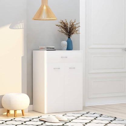 801071 vidaXL Shoe Cabinet White 60x35x84 cm Engineered Wood