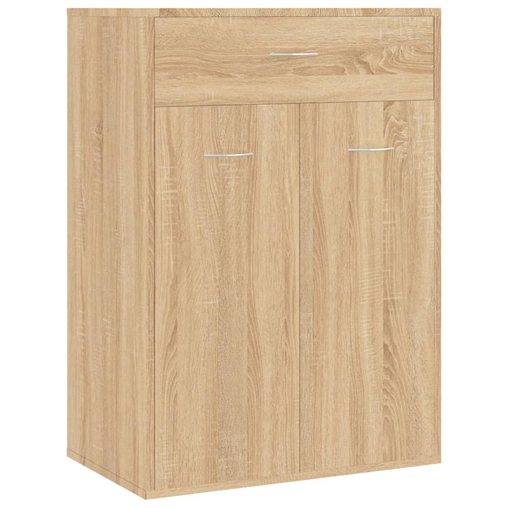 Shoe Cabinet Sonoma Oak 60x35x84 cm Engineered Wood