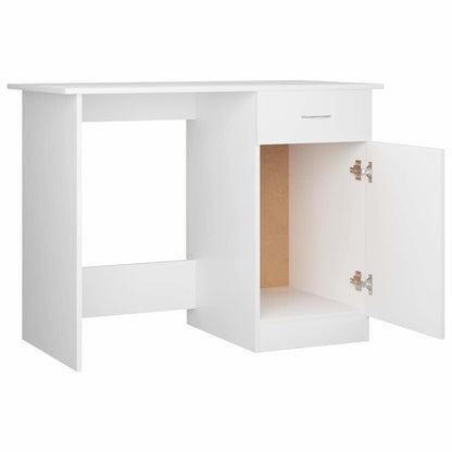 801080 vidaXL Desk White 100x50x76 cm Engineered Wood