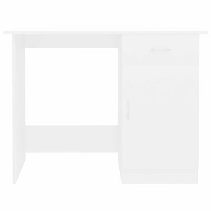 801080 vidaXL Desk White 100x50x76 cm Engineered Wood