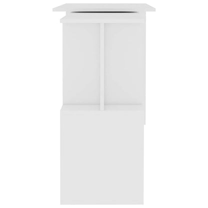 801098 vidaXL Corner Desk White 200x50x76 cm Engineered Wood