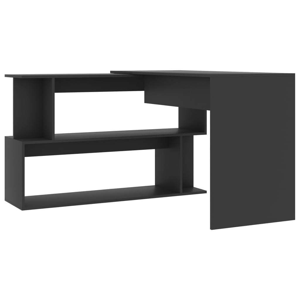 Desk | Grey | Engineered wood | Medium | Rotatable | Desk | Rectangular