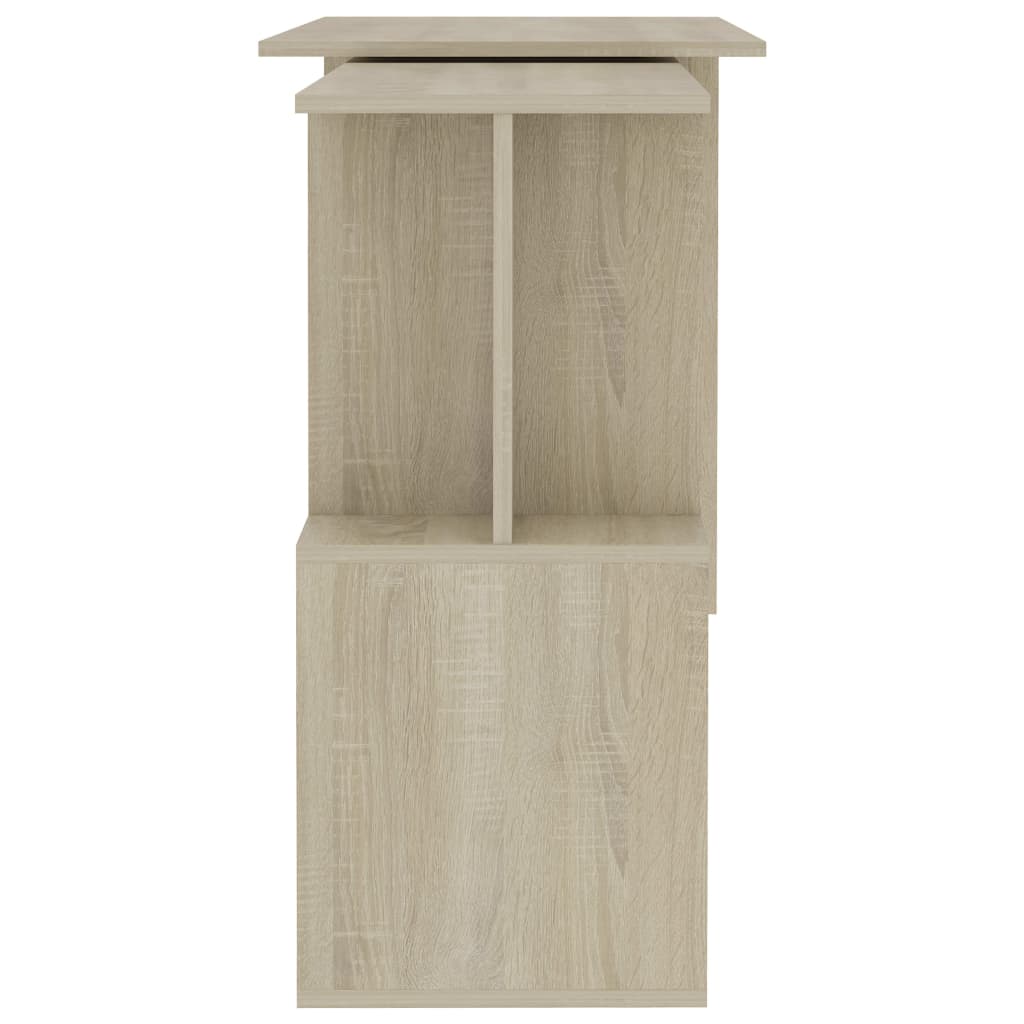 Corner Desk Sonoma Oak 200x50x76 cm Engineered Wood