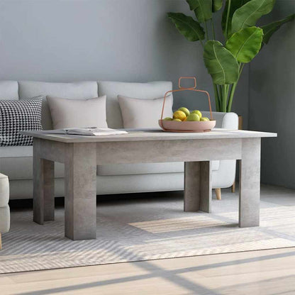 801183 vidaXL Coffee Table Concrete Grey 100x60x42 cm Engineered Wood