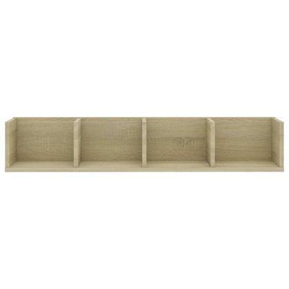 CD Wall Shelf Sonoma Oak 100x18x18 cm Engineered Wood
