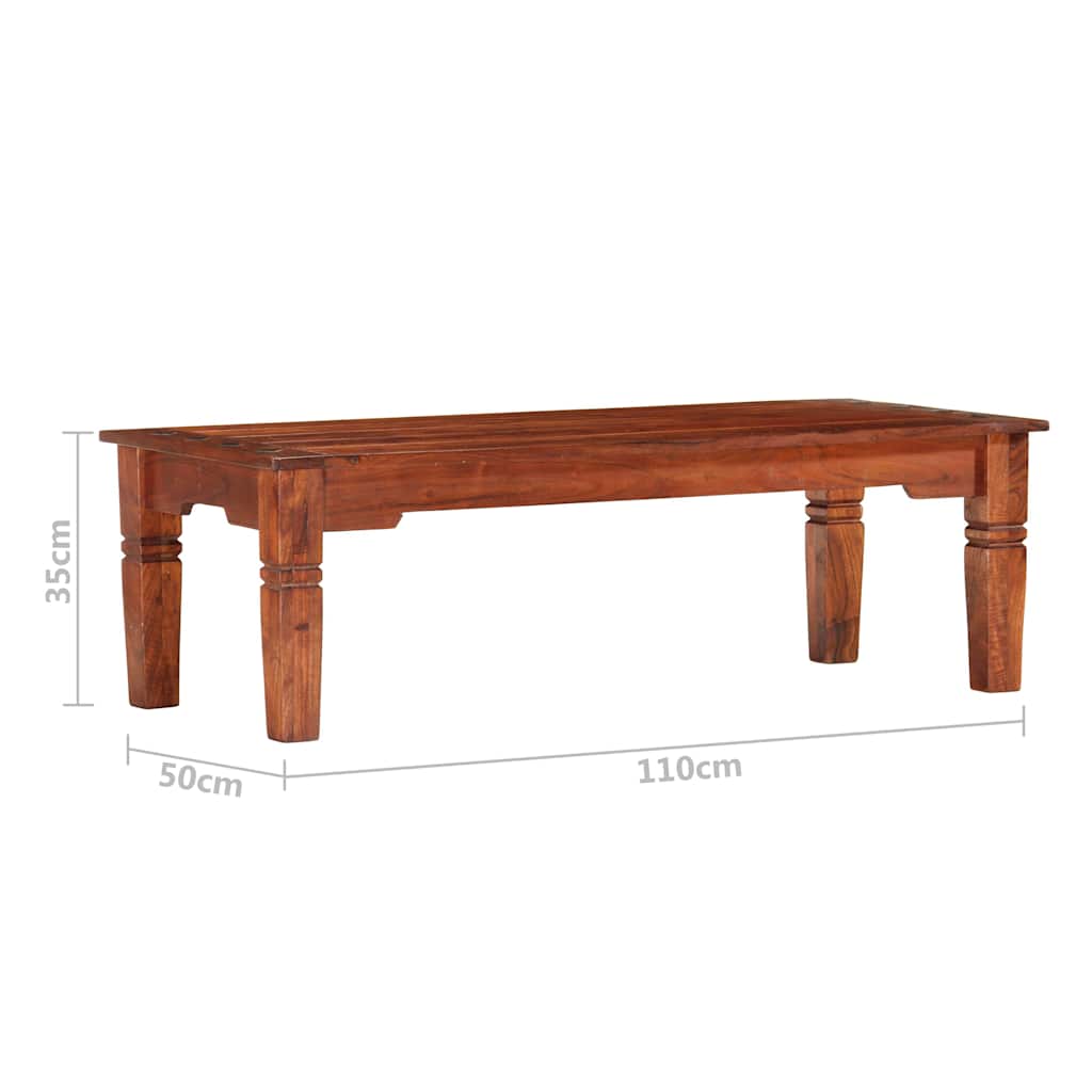286258 vidaXL Coffee Table 110x50x35 cm Solid Acacia Wood