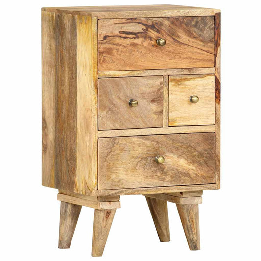 286123 vidaXL Bedside Cabinet 36x30x60 cm Solid Mango Wood