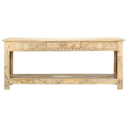 Coffee Table 110x50x45 cm Hand Painted Solid Mango Wood