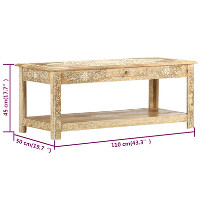 Coffee Table | Brown | Solid mango wood | 110x50x45 cm | Coffee Table