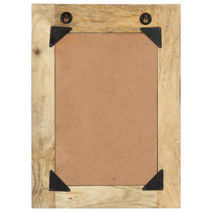 Hand Painted Mirror 40x55 cm Solid Mango Wood