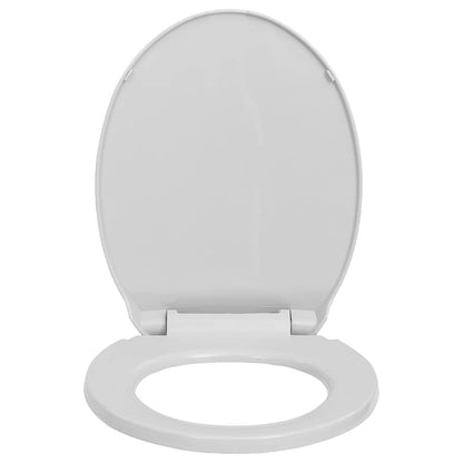Soft-Close Toilet Seat Quick Release Light Grey Oval