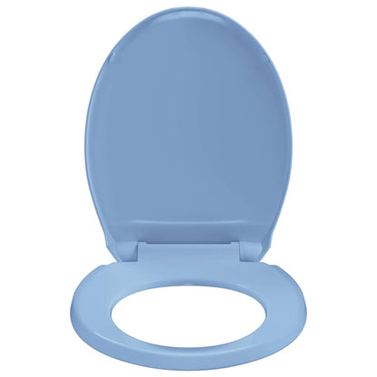 Soft-Close Toilet Seat Blue Oval