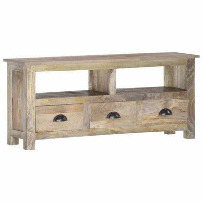 286384 vidaXL TV Cabinet 110x30x50 cm Solid Mango Wood