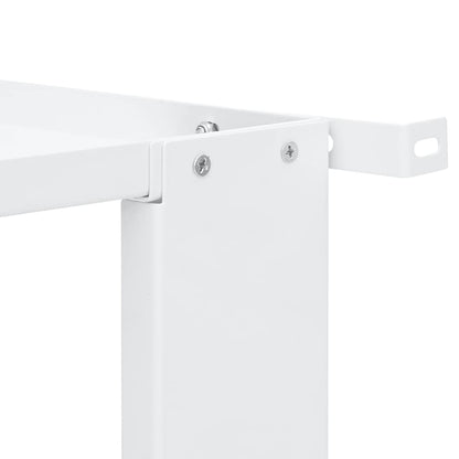 Double Washing and Drying Machine Pedestal with Drawers White