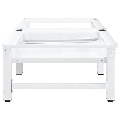 Washing and Drying Machine Pedestal with Pull-out Shelves White