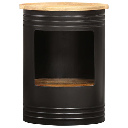 Coffee Table | Natural and black | Solid mango wood, powder-coated steel