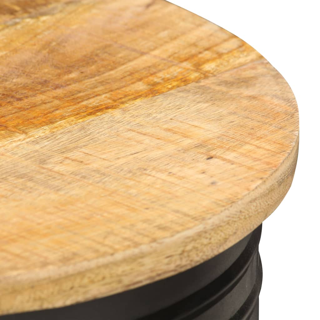 Coffee Table | Natural and black | Solid mango wood, powder-coated steel