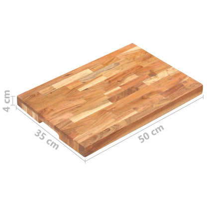 Chopping Board 50x35x4 cm Solid Acacia Wood