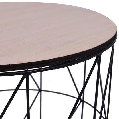 287645 vidaXL Coffee Table 3 pcs Black