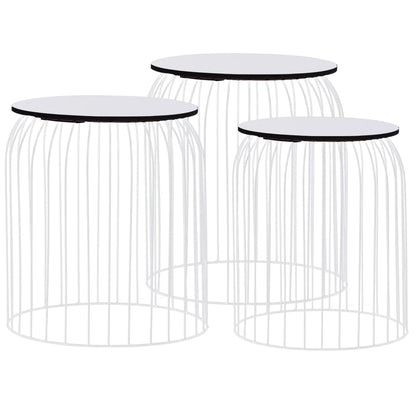 Coffee Tables 3 pcs White