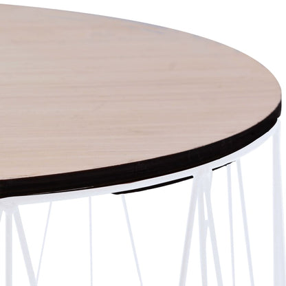 Coffee Table 2 pcs White