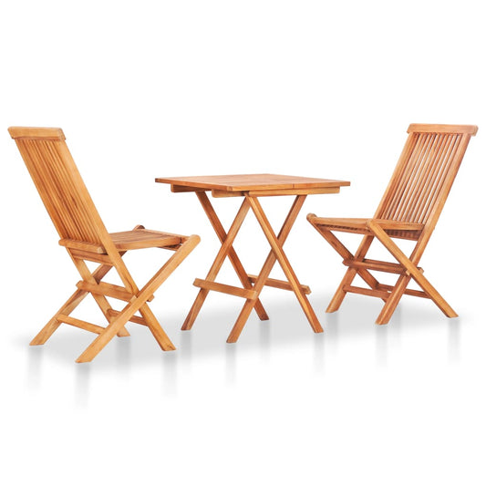 Bistro Set | Teak | Fine sanded teak hardwood | Standard | Foldable