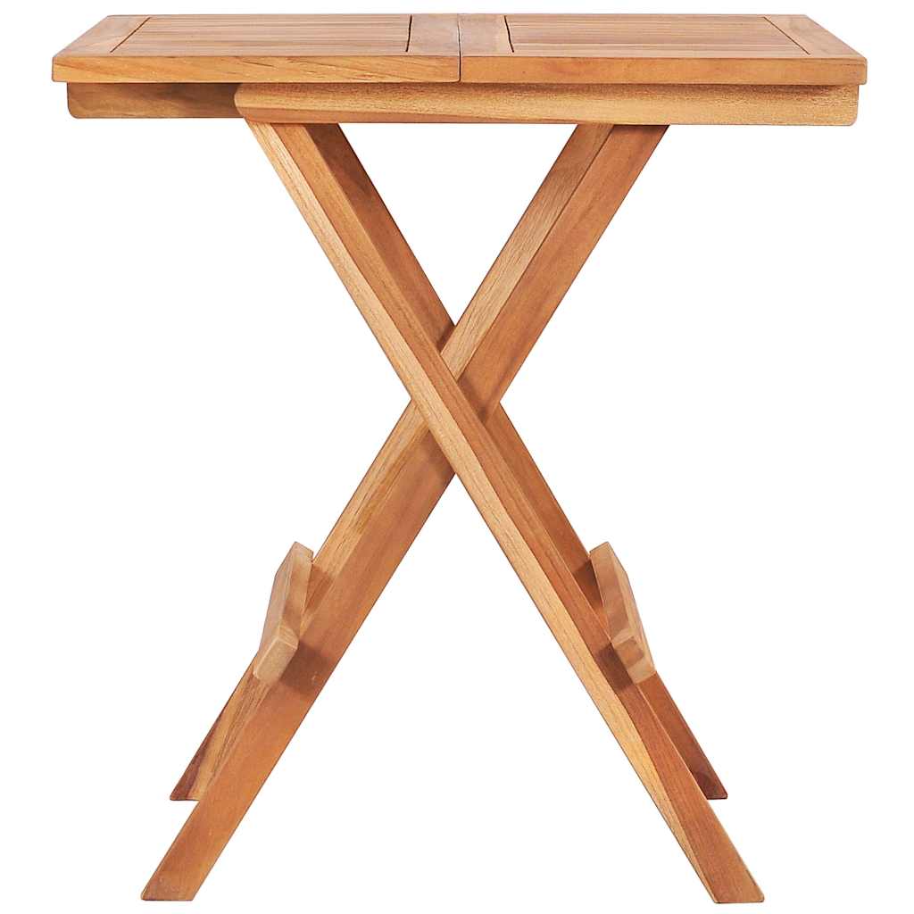 48997 vidaXL 3 Piece Folding Bistro Set Solid Teak Wood