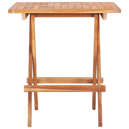 48997 vidaXL 3 Piece Folding Bistro Set Solid Teak Wood