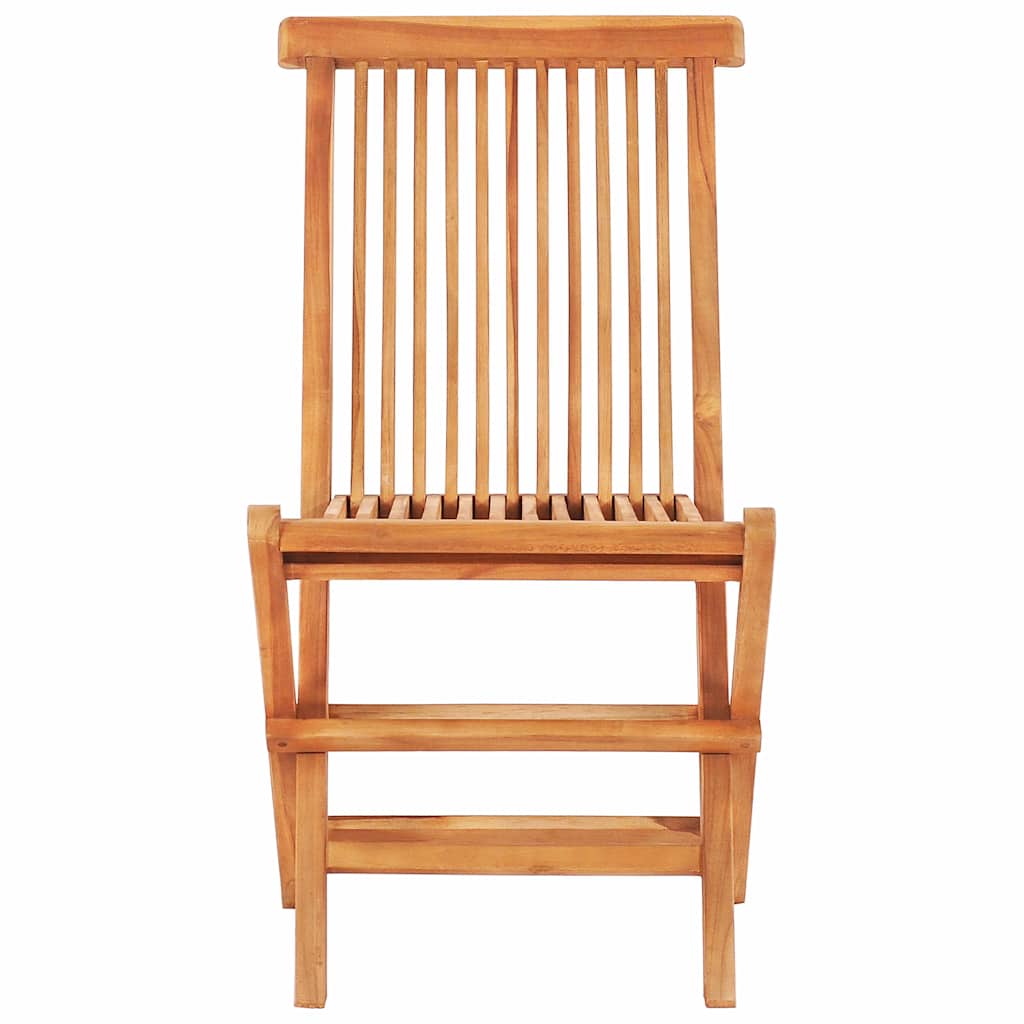 48997 vidaXL 3 Piece Folding Bistro Set Solid Teak Wood