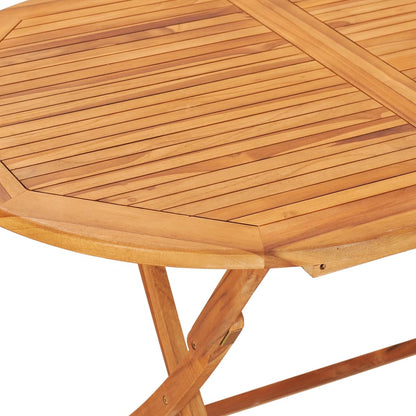 48998 vidaXL Folding Garden Table 160x80x75 cm Solid Teak Wood