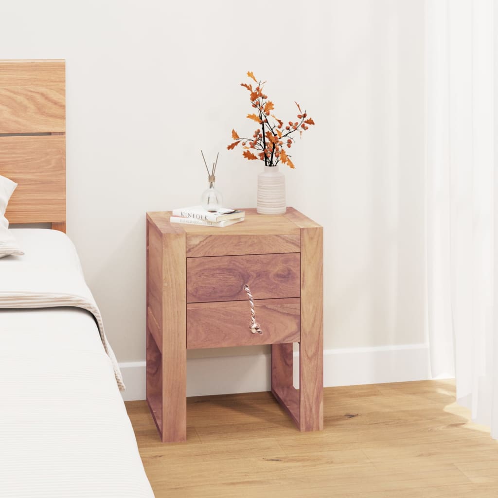 Bedside Cabinet 40x30x50 cm Solid Teak Wood