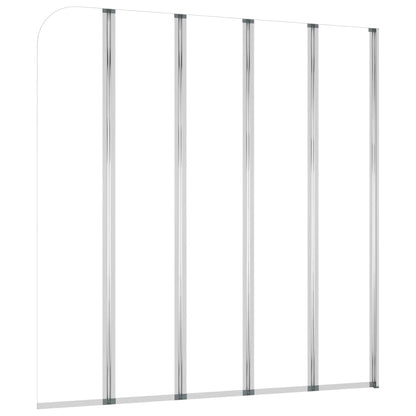 Bath Enclosure 120x140 cm Tempered Glass Transparent