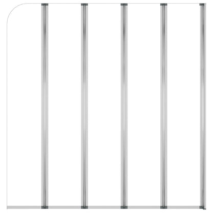 Bath Enclosure 120x140 cm Tempered Glass Transparent