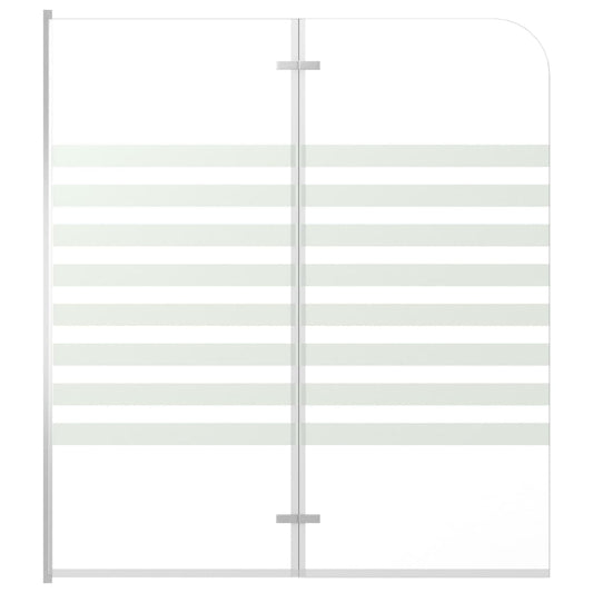 Bath Enclosure 120x140 cm Tempered Glass Stripe