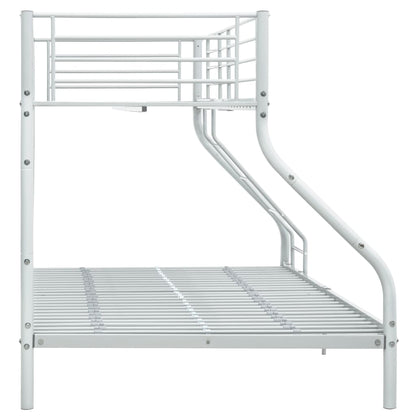 Bunk Bed | White | Powder-Coated Metal | 90x200 cm / 140x200 cm
