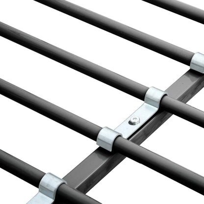 Bunk Bed with Table without Mattress Grey Metal 90x200 cm