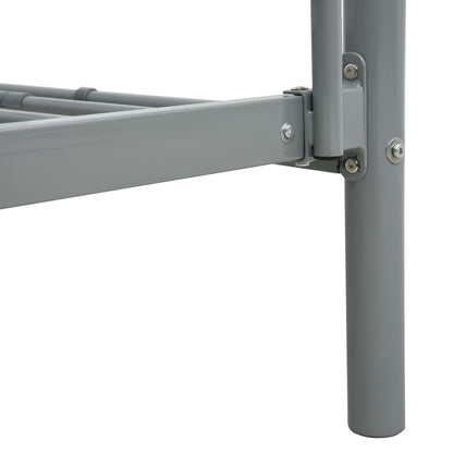 Bunk Bed without Mattress Grey Metal 90x200 cm