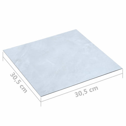 Flooring Planks 55 pcs White 5.11 m² PVC