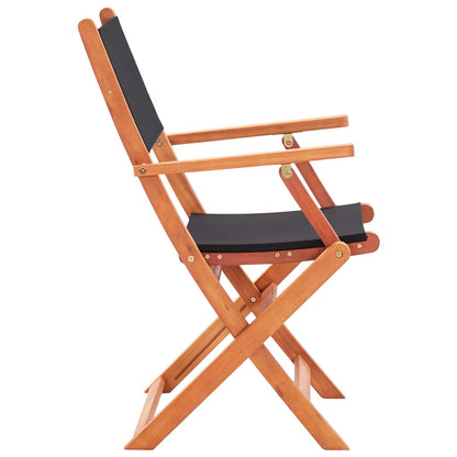 Garden Chair | Set of 2 | Black and natural