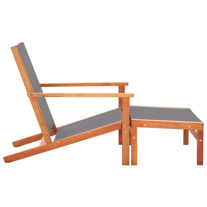 Garden Chair | Grey | Solid eucalyptus wood | Medium | Foldable